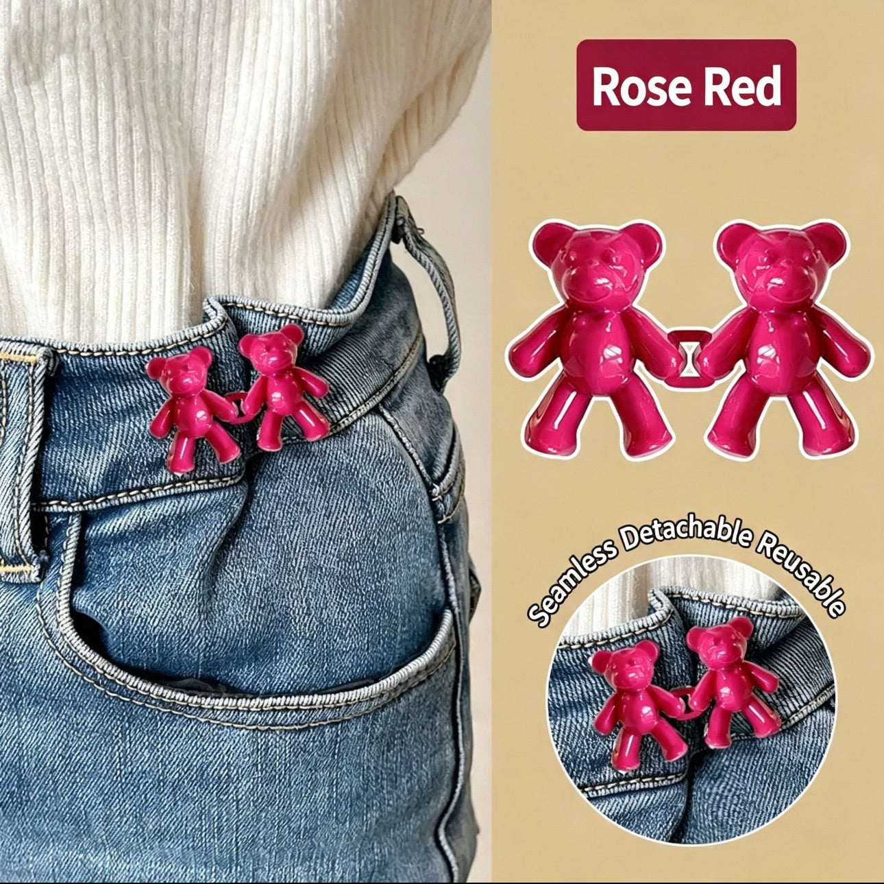 Rose Red（2 Pairs）