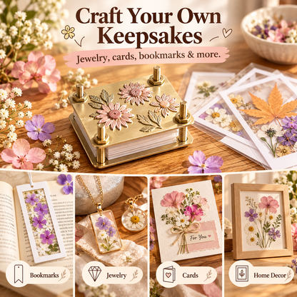 🌸Creative Handmade Metal Miniature Flower Press