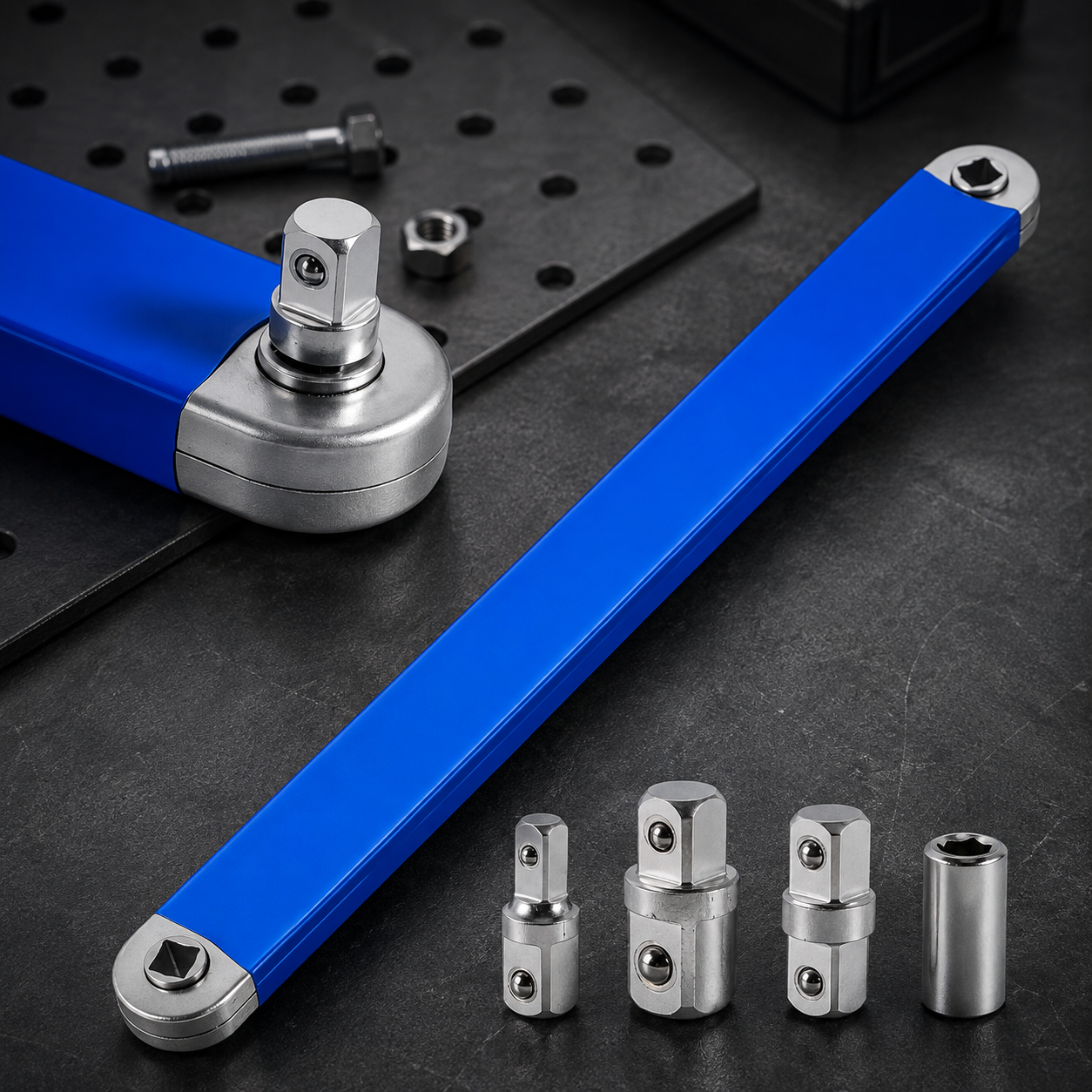 🔧Multifunctional ratchet extension wrench