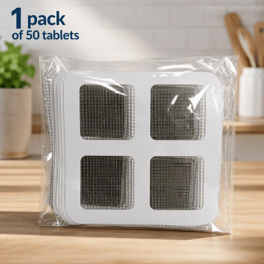 50PCS PackDisposable Shower Drain Hair Catcher
