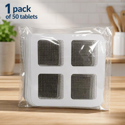 50PCS PackDisposable Shower Drain Hair Catcher