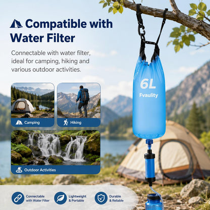💧⛺6-liter gravity-fed multi-functional camping water purifier