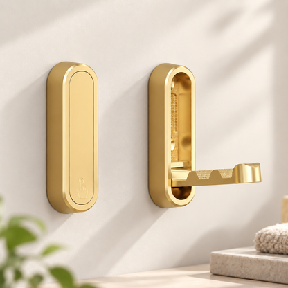 🚪 2-pack concealed folding coat hooks - suitable for offices, kitchens, bedrooms, and bathrooms