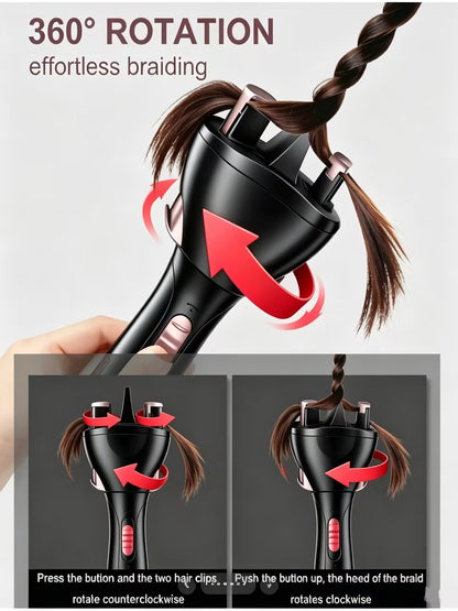 🔄Electric USB automatic hair braiding device