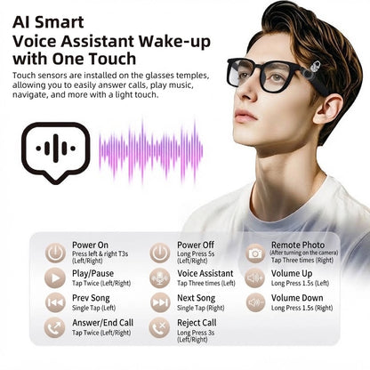 AI Translation Smart Bluetooth Glasses