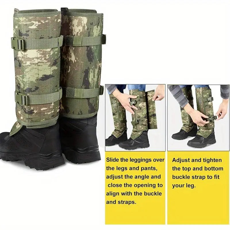 🥾 Unisex Adjustable Outdoor Snake-Resistant Leg Gaiters