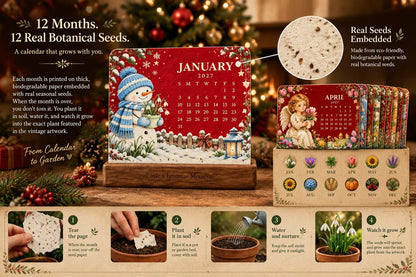 🎄🗓️ Christmas Limited-Edition-49% OFF — 🪴✨ 2027 Eco-Friendly Plantable "Eternal" Seed Calendar