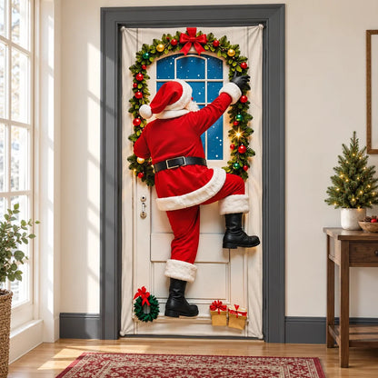 🎄2026 Christmas Front Door Decoration Cover