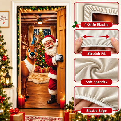 🎄2026 Christmas Front Door Decoration Cover