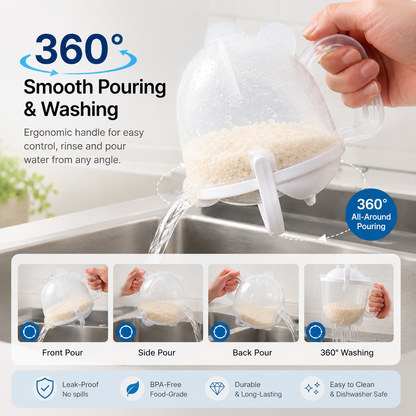 ✋Automatic Hands-Free Rice Washing Tool