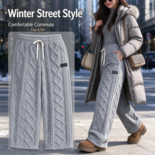 Winter Women's Lamb Fleece LongPants - Ultra-Plush Lined All-DayWarmth Tech