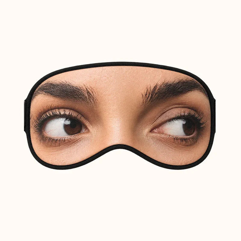 👀 Funny Open-Eye Sleep Mask – Hilarious Eyes-Open Illusion for Naps, Travel & Gag Gifts
