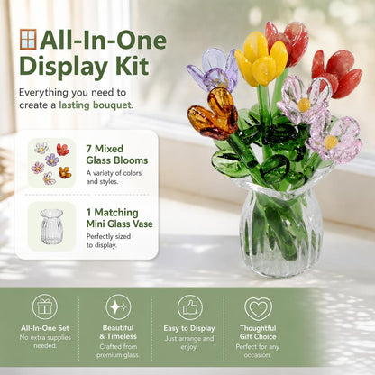 🌸DIY Mixed Artificial Flower Gift Ornament Kit