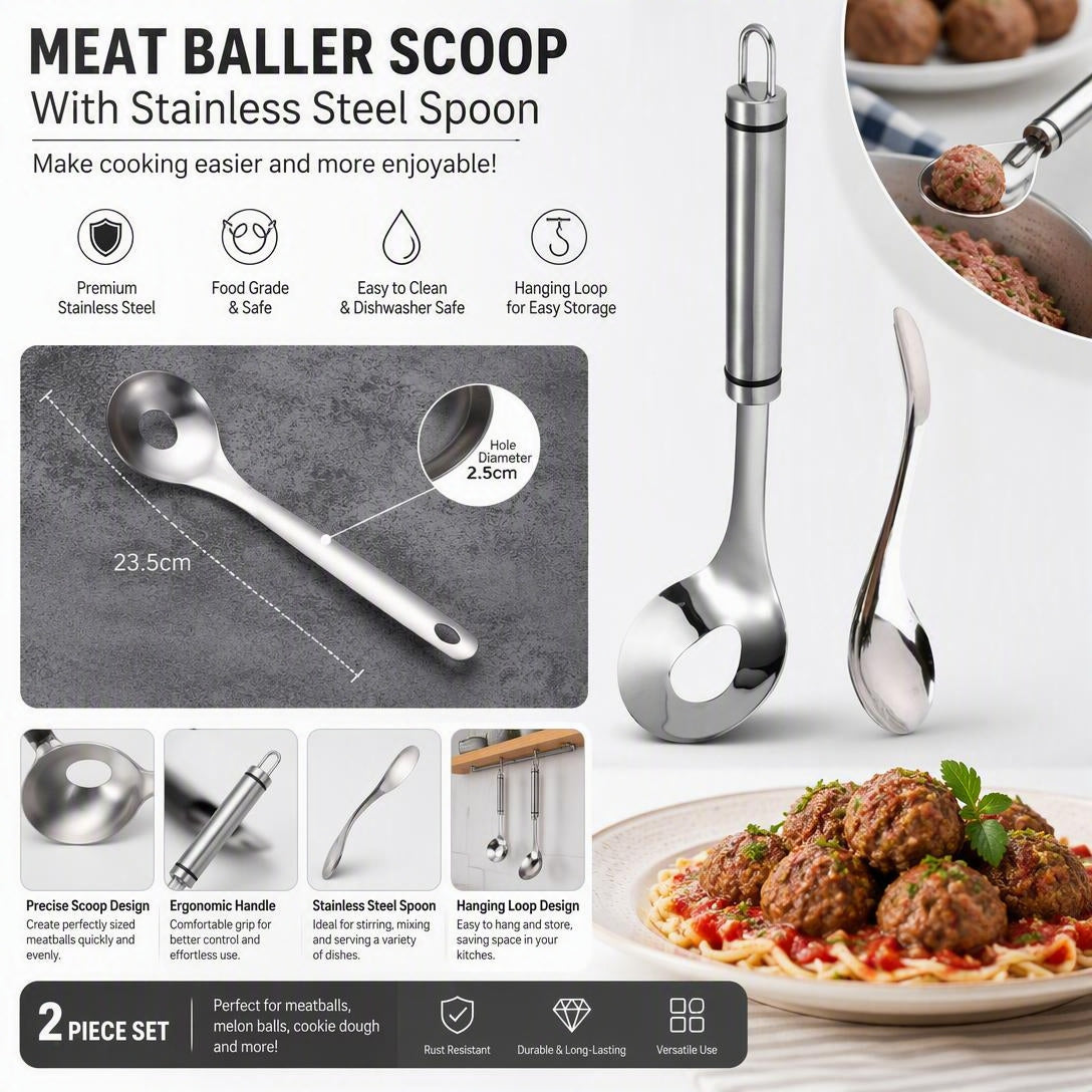 304 Stainless Steel Meatball Scoop Ball Maker Tool