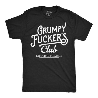 👕 Mens Funny Grumpy F*ckers Club Sarcastic Graphic Novelty Tee