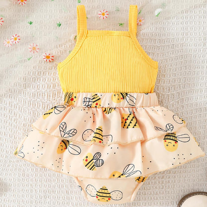 👗Cute summer dress set for baby girls