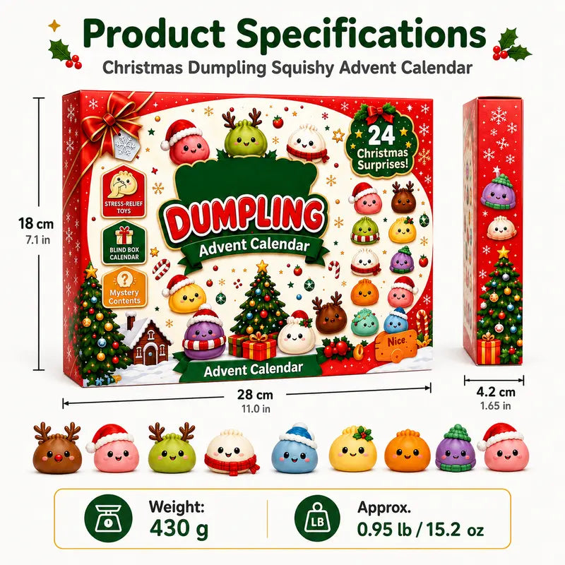 Christmas Squishies Advent 24 Day Calendar