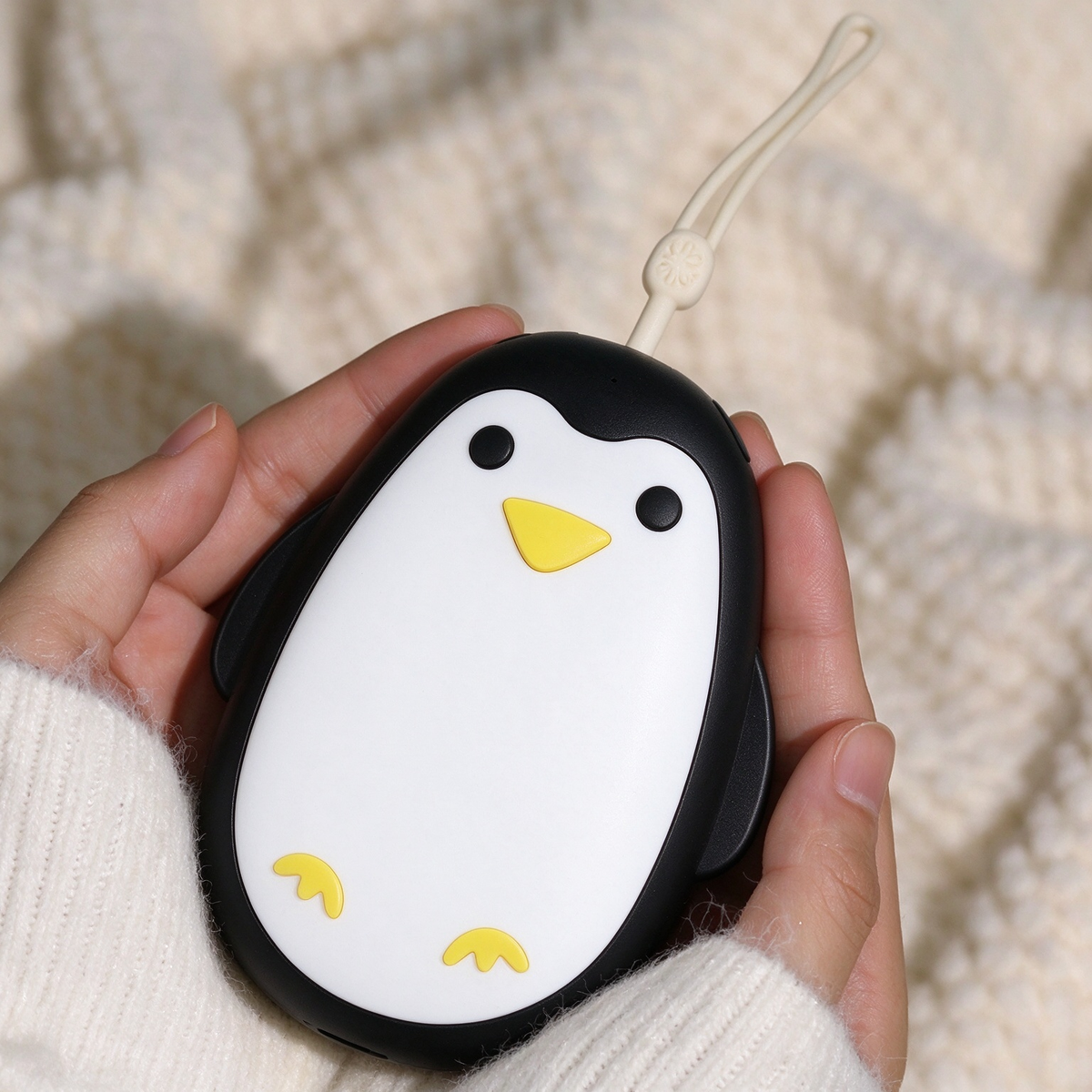 🔋Rechargeable Bear Hand Warmers— Magnetic, 3 Heat Settings & Pocket-Size Design