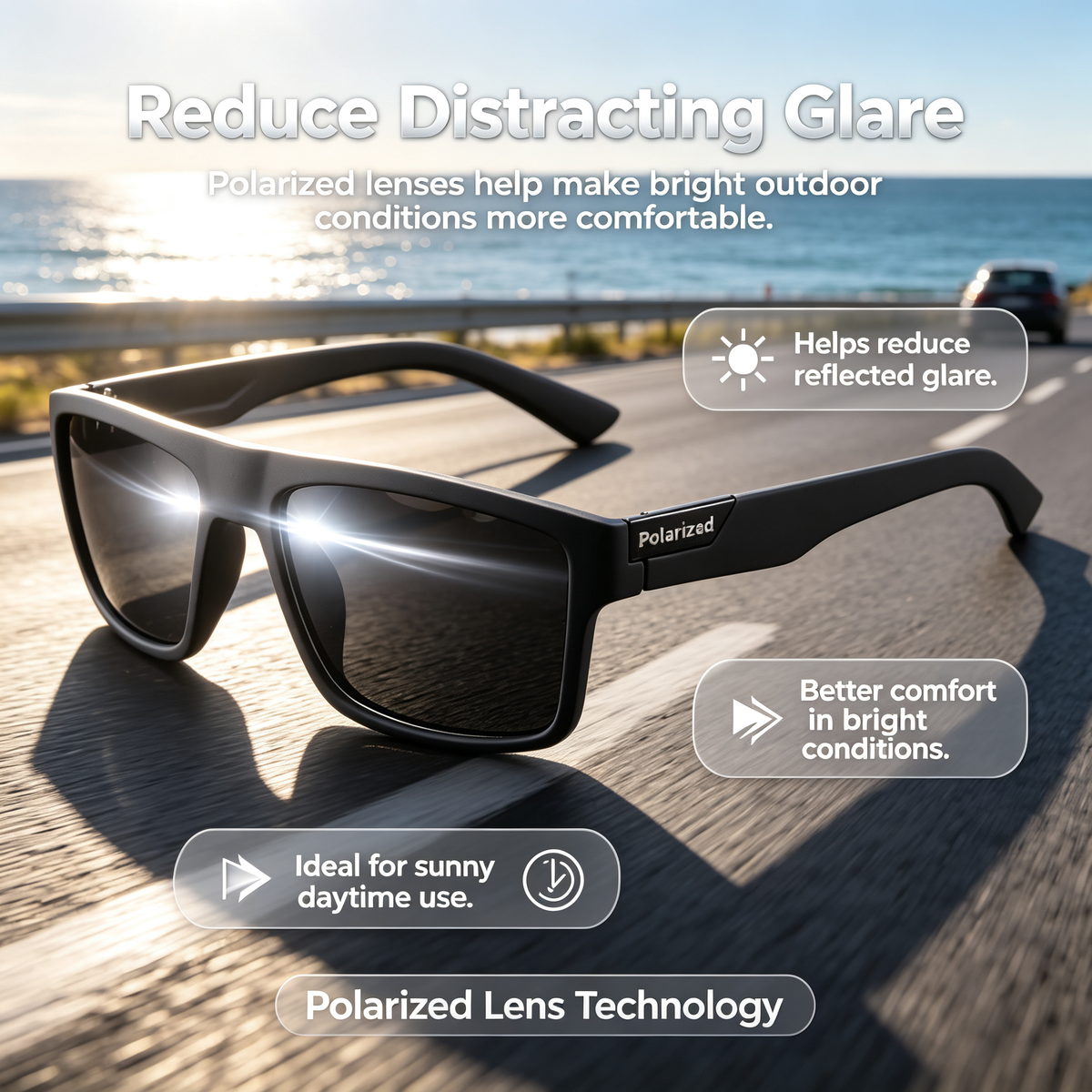 🕶️Men's Polarized Sunglasses – Suitable for Driving, Fishing, and Golfing