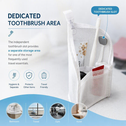 Portable Breathable Mesh Toiletry Bag