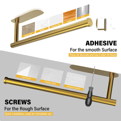 🔧SUS304 stainless steel kitchen paper towel rack
