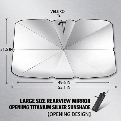 🛠️Portable car sunshade, windshield sun shade