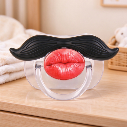 Funny Mustache Baby Pacifier