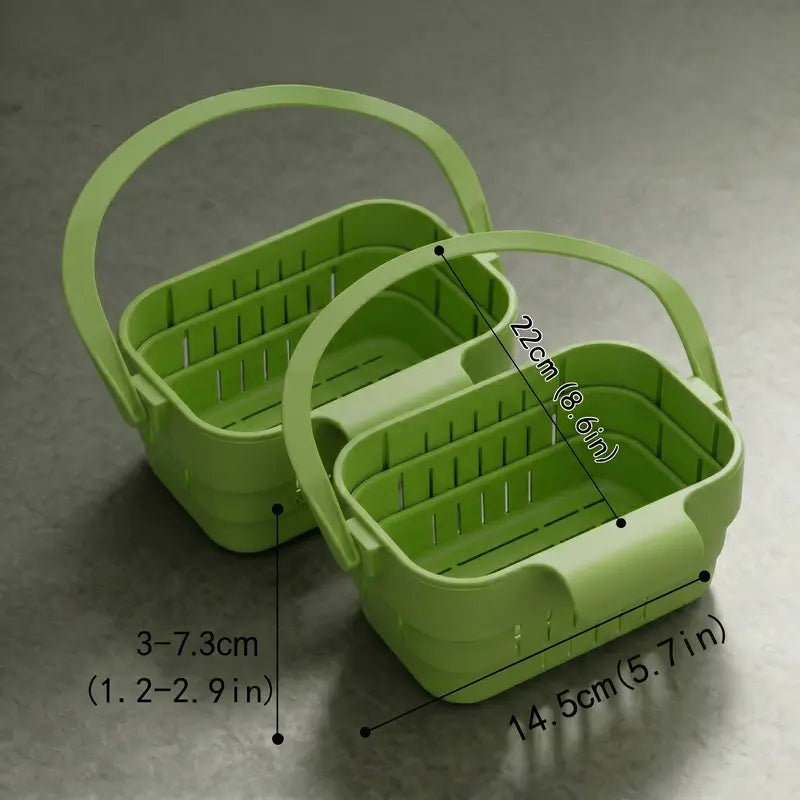 💧 Foldable Hanging Kitchen Sink Drain Basket, Stainless Steel Kitchen Accessories