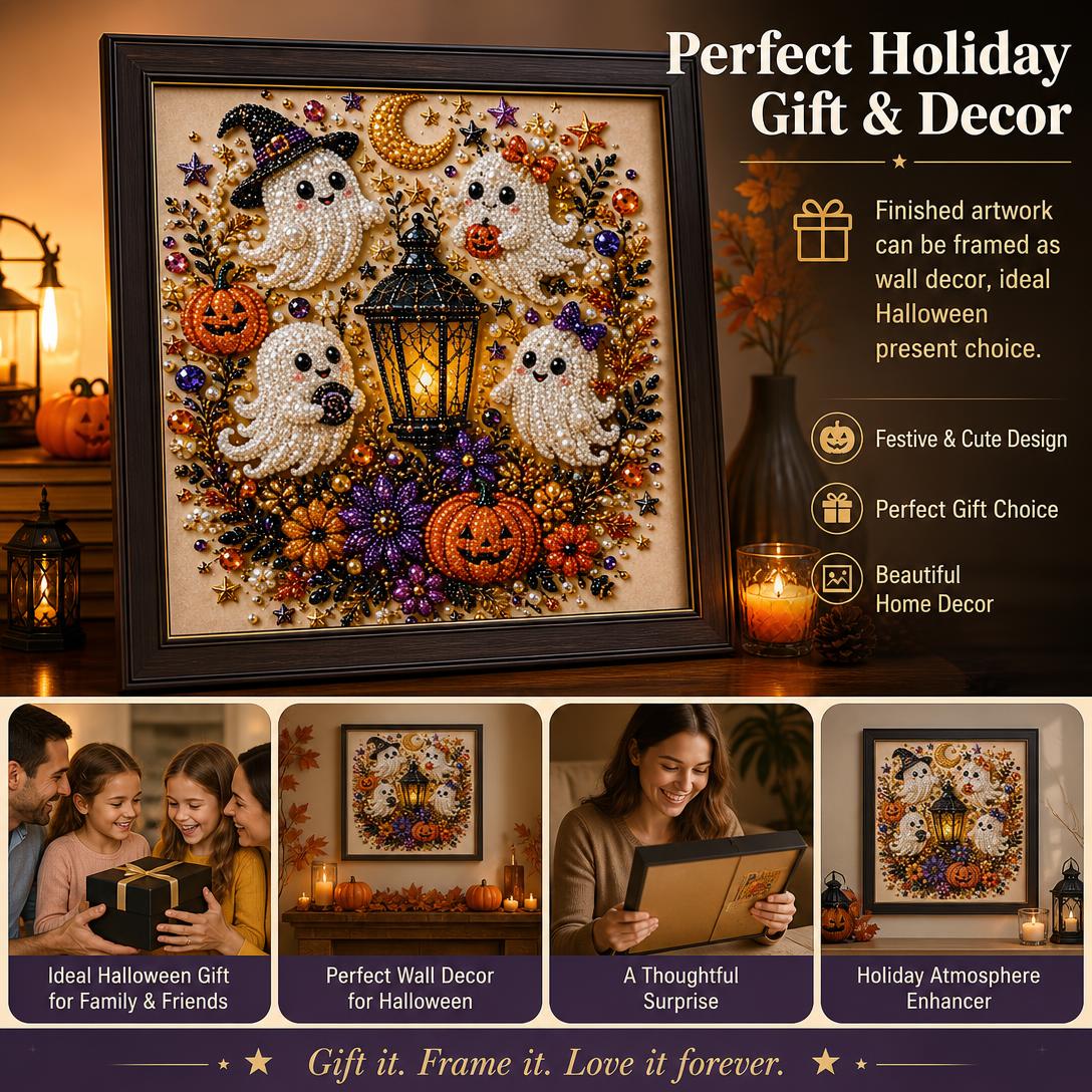 👻💎Halloween Ghost Pearl Art DIY Kit