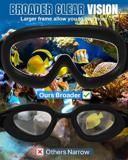🔥Hot Sale 49% off🌟😎 Swim Goggles with Waterproof Earplugs & Nose Clip