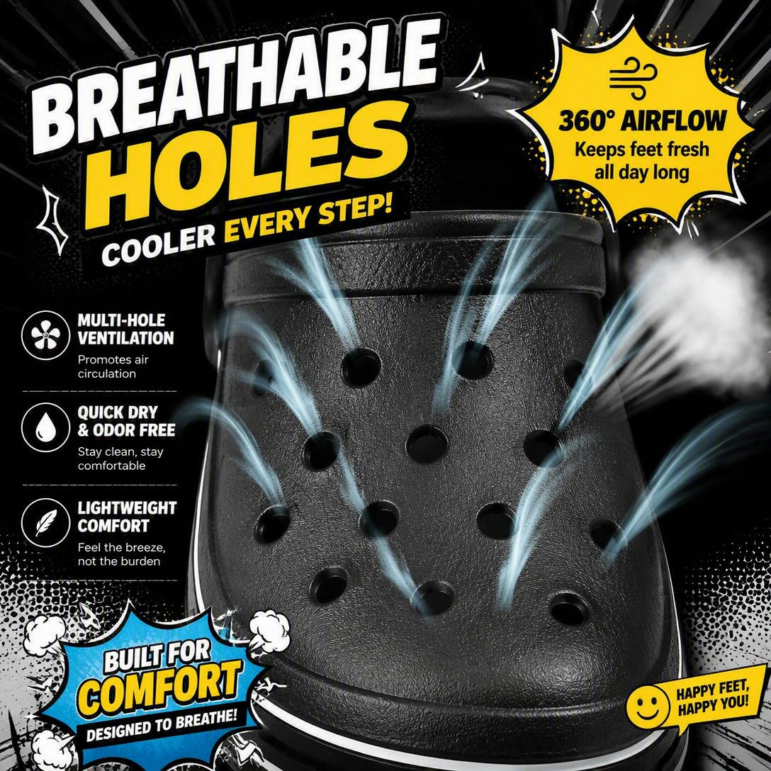 Big Toe Crocodile Curse Funny Clogs