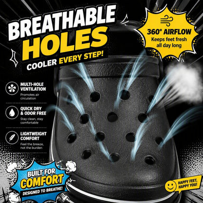 Big Toe Crocodile Curse Funny Clogs