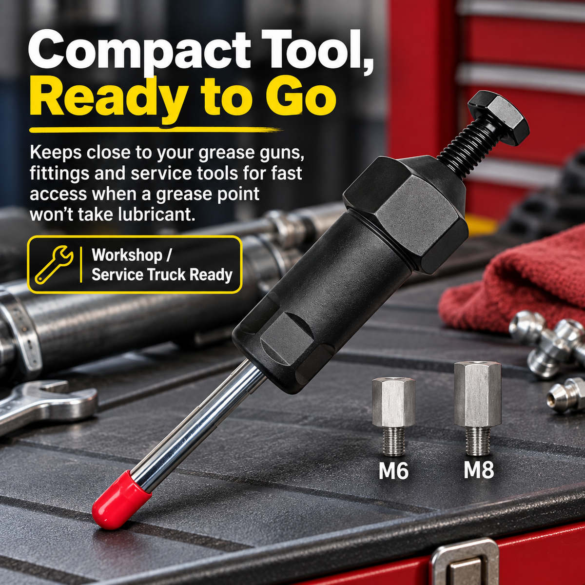 🔩Industrial Grease Unclogger – Professional Grade Tool For Blocked Machinery Fittings