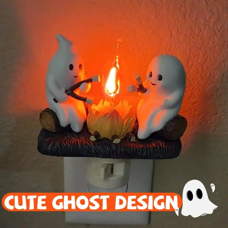 👻Ghost-shaped plug-in night light ornament