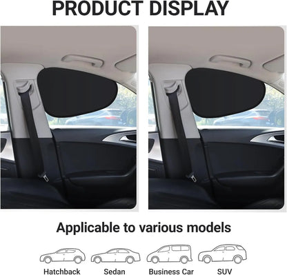 ☀️ Four-piece magnetic side window shading curtains