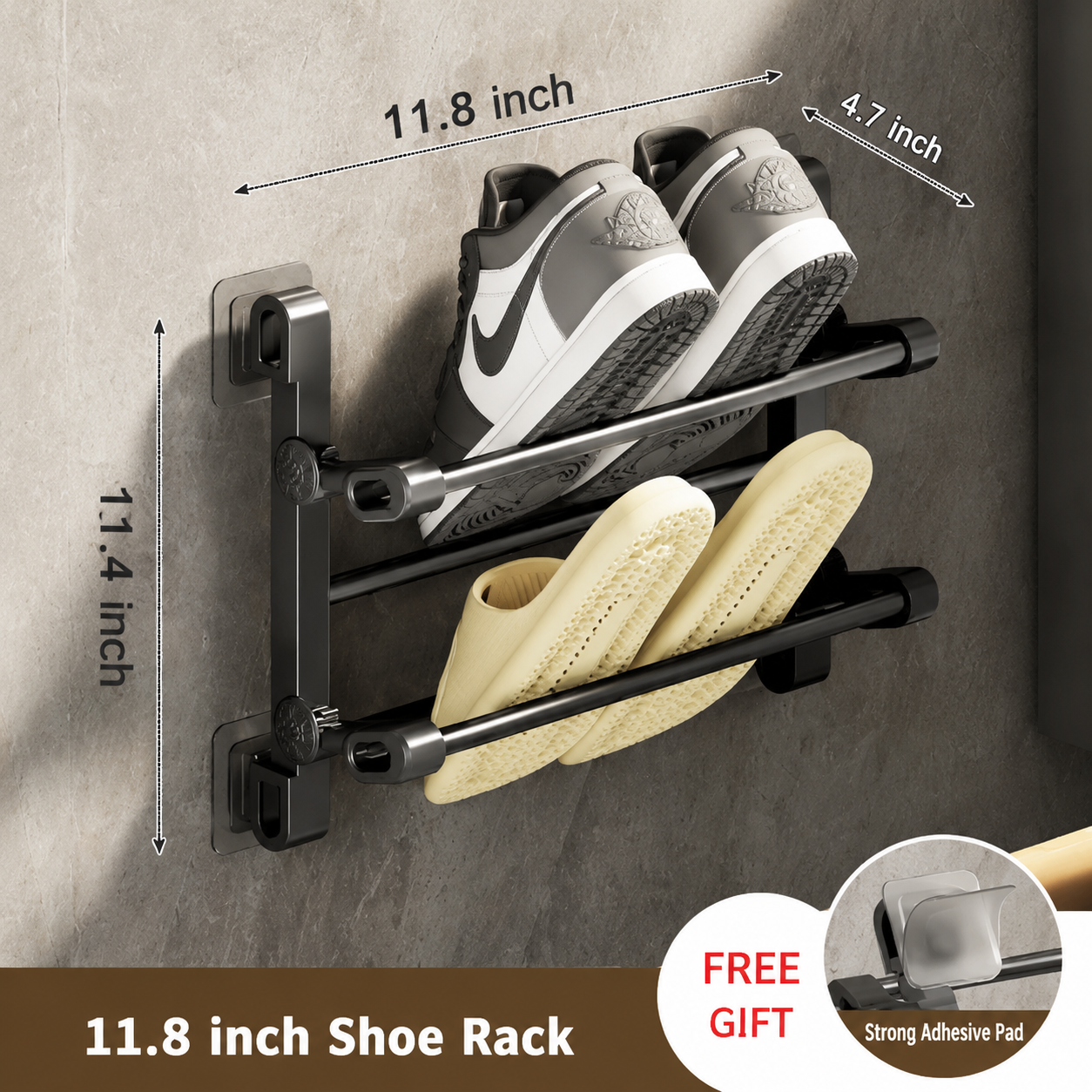 ✨Wall-mounted folding shoe rack