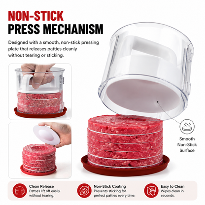 🍔Perfect Burger Press &amp& Patty Maker Kit