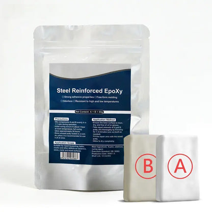 🔩⚡ Steel Reinforced Epoxy Putty, Waterproof Heat Resistant Drillable