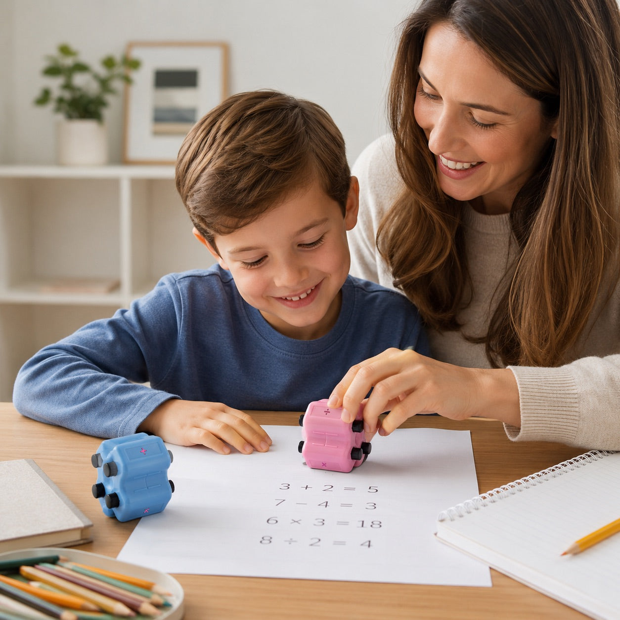 4-In-1 Math Practice Roller Stamp