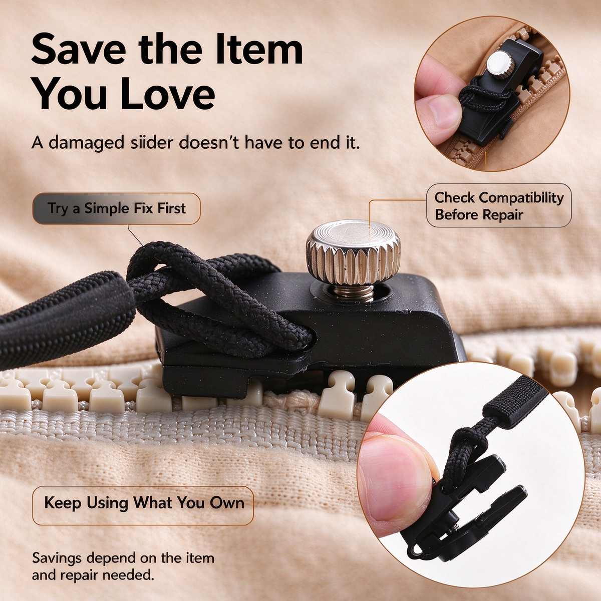 Zipper Repair Kit
