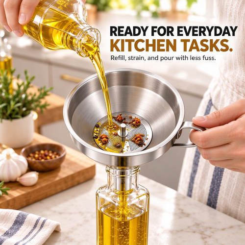 Stainless steel filter funnel