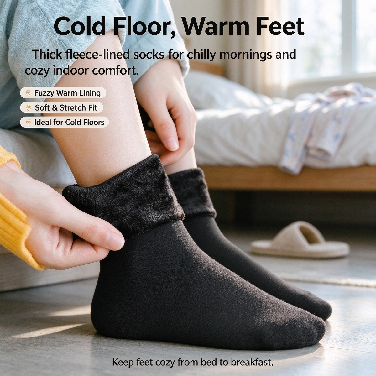 Five-pair thick fleece thermal sock set（5Pcs）