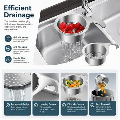 Stainless Steel Swan Sink Strainer Basket