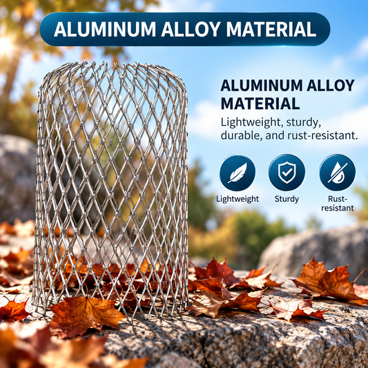 🛡️Aluminum Alloy Gutter Guard/Strainer (2-Pack) – Suitable for Home Drainage Systems