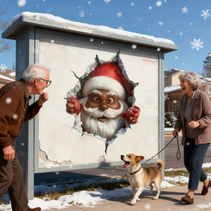🎅 Santa Claus Wall Sticker | Peel & Stick Christmas Decor 🎄✨