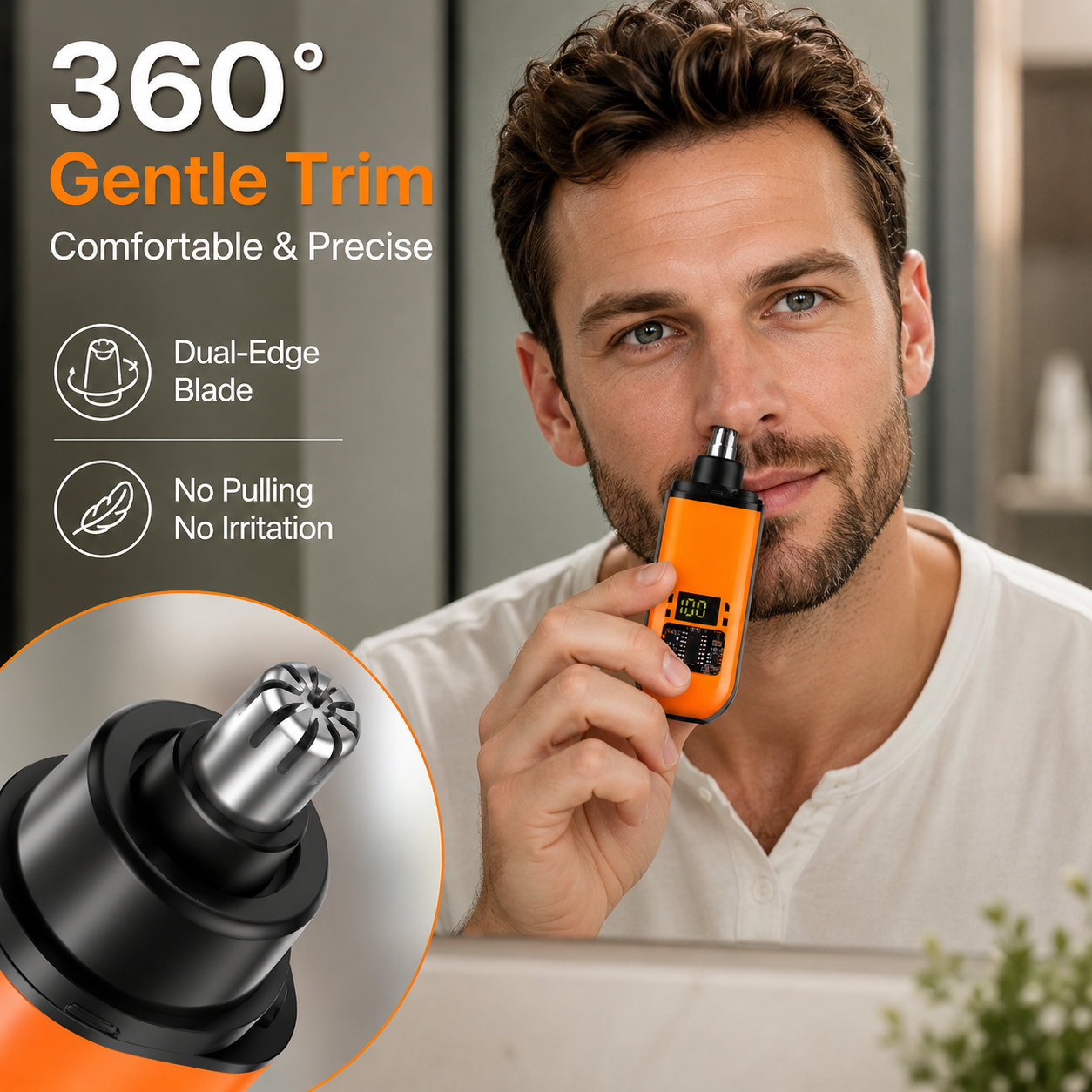🔥 LAST DAY 50% OFF-🛠️Electric Nose Hair Trimmer