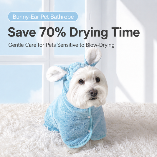 🧥Quick-Drying Absorbent Pet Bathrobe/Towel for Dogs