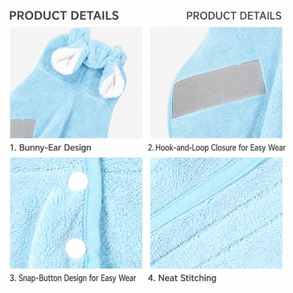 🧥Quick-Drying Absorbent Pet Bathrobe/Towel for Dogs