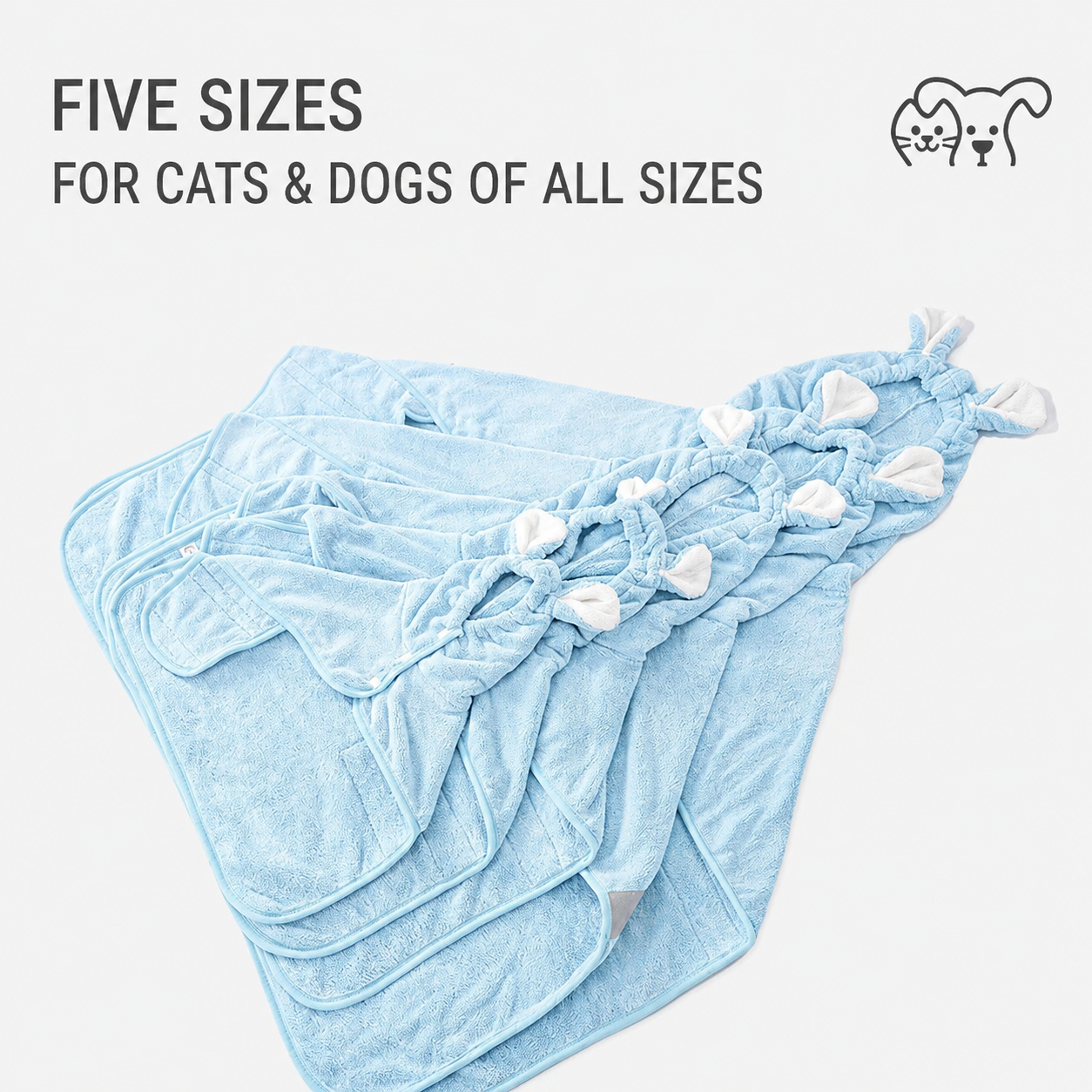 🧥Quick-Drying Absorbent Pet Bathrobe/Towel for Dogs