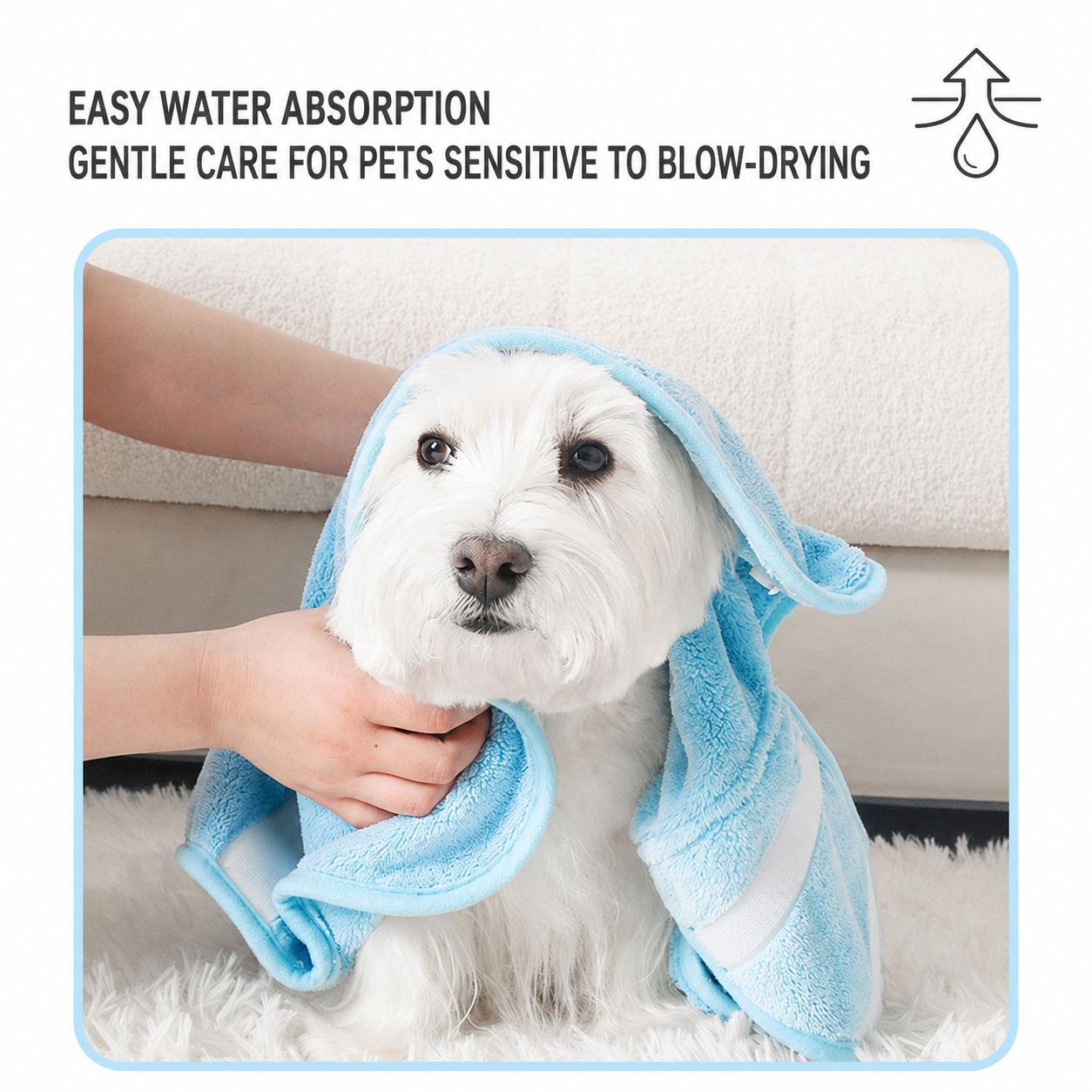 🧥Quick-Drying Absorbent Pet Bathrobe/Towel for Dogs